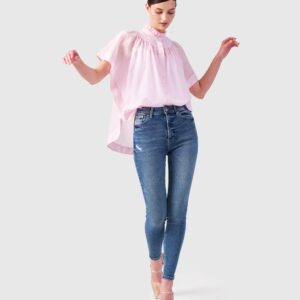 Idis - Bluse aus Baumwoll-Seiden Mischung