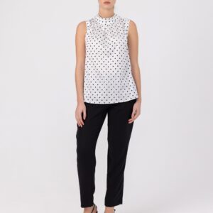 Benice - Ärmellose Bluse aus Baumwolle