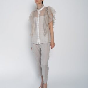 Georgie - Bluse aus Seide mit Volants