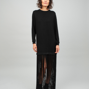 Emilia - Strickkleid mit abnehmbaren Fransen
