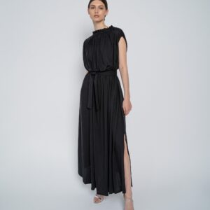 Giselle - Langes Kleid mit Gürtel