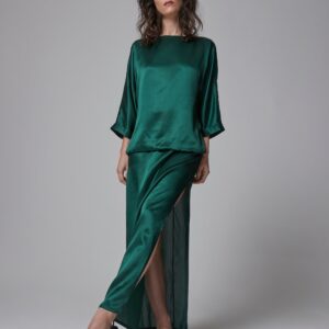 Cat - Langes Kleid aus Seide