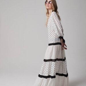 Benita - Maxi Kleid mit abnehmbaren Volants