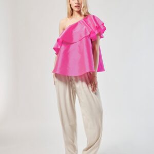 Fenja - One-Shoulder Top aus Seide