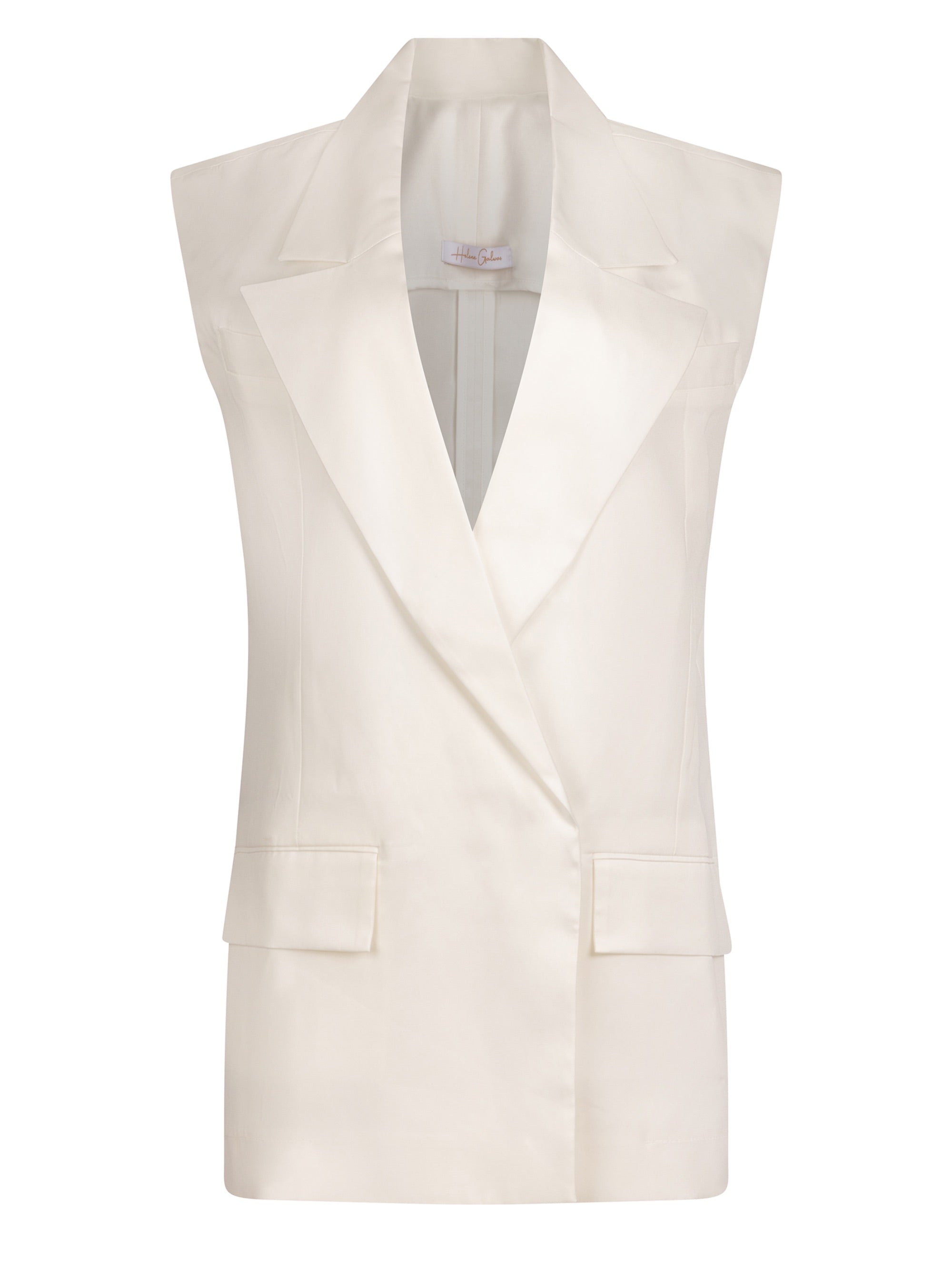 Ivy - Oversized-Weste aus festem Tencel – Bild 2