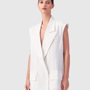 Ivy - Oversized-Weste aus festem Tencel