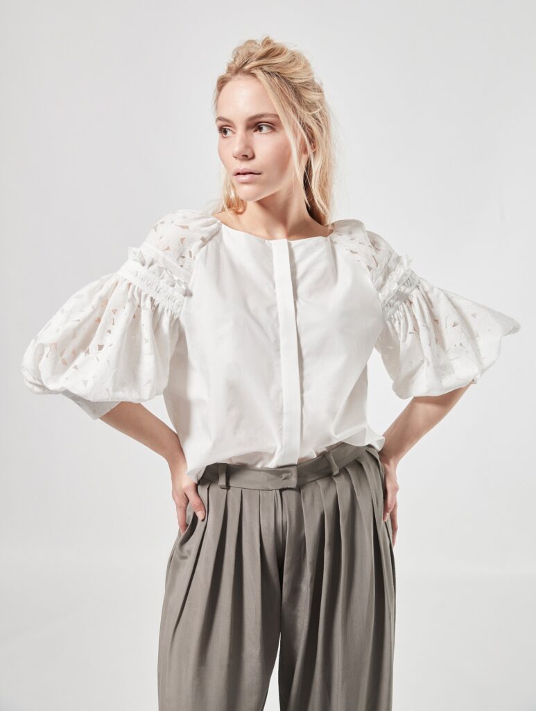 Felicitas - Bluse aus Baumwoll-Mix
