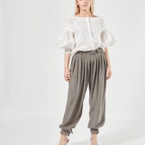 Deily - Lange Hose aus Seide