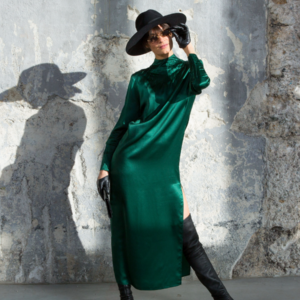 Camilla - Langes Kleid aus Seide