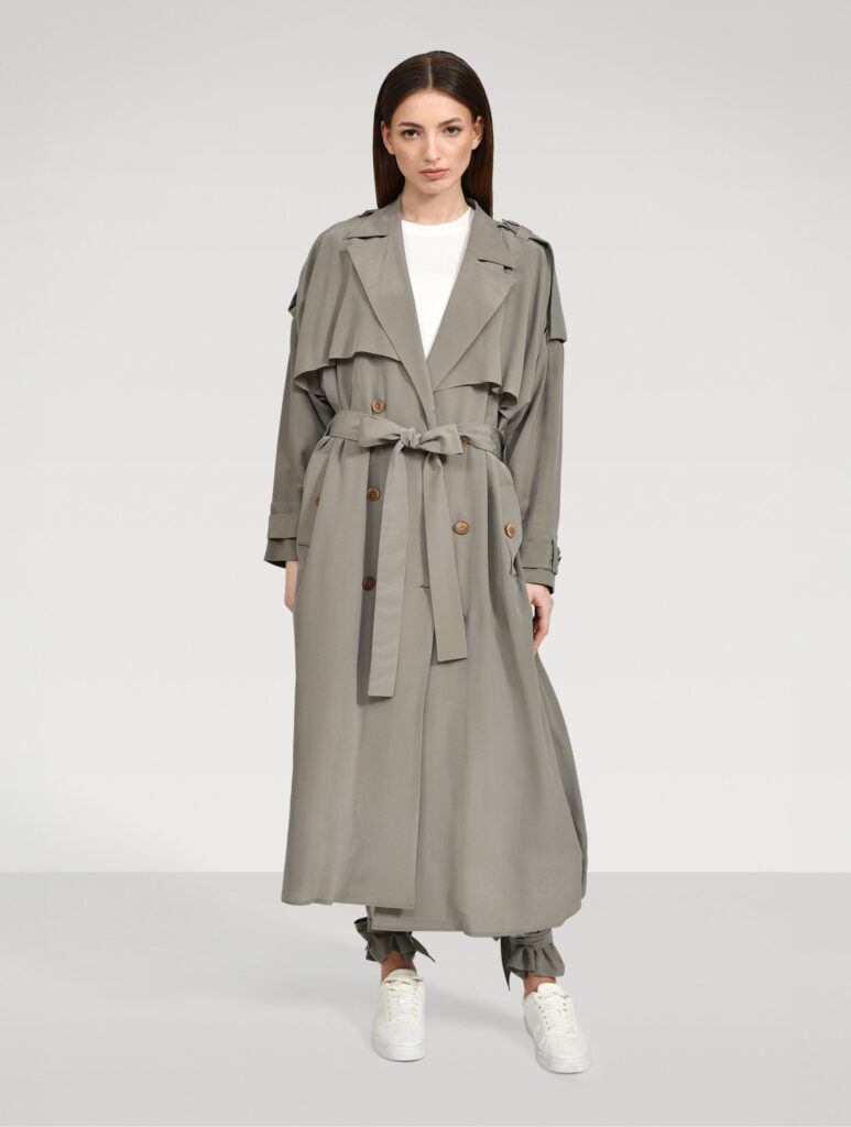 Feline - Trenchcoat aus Seide