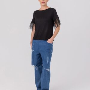 Ariel - T-Shirt mit abnehmbaren Federn