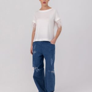 Ariel - T-Shirt mit abnehmbaren Federn