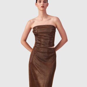 Hadice - Bustier aus Lamé-Strick